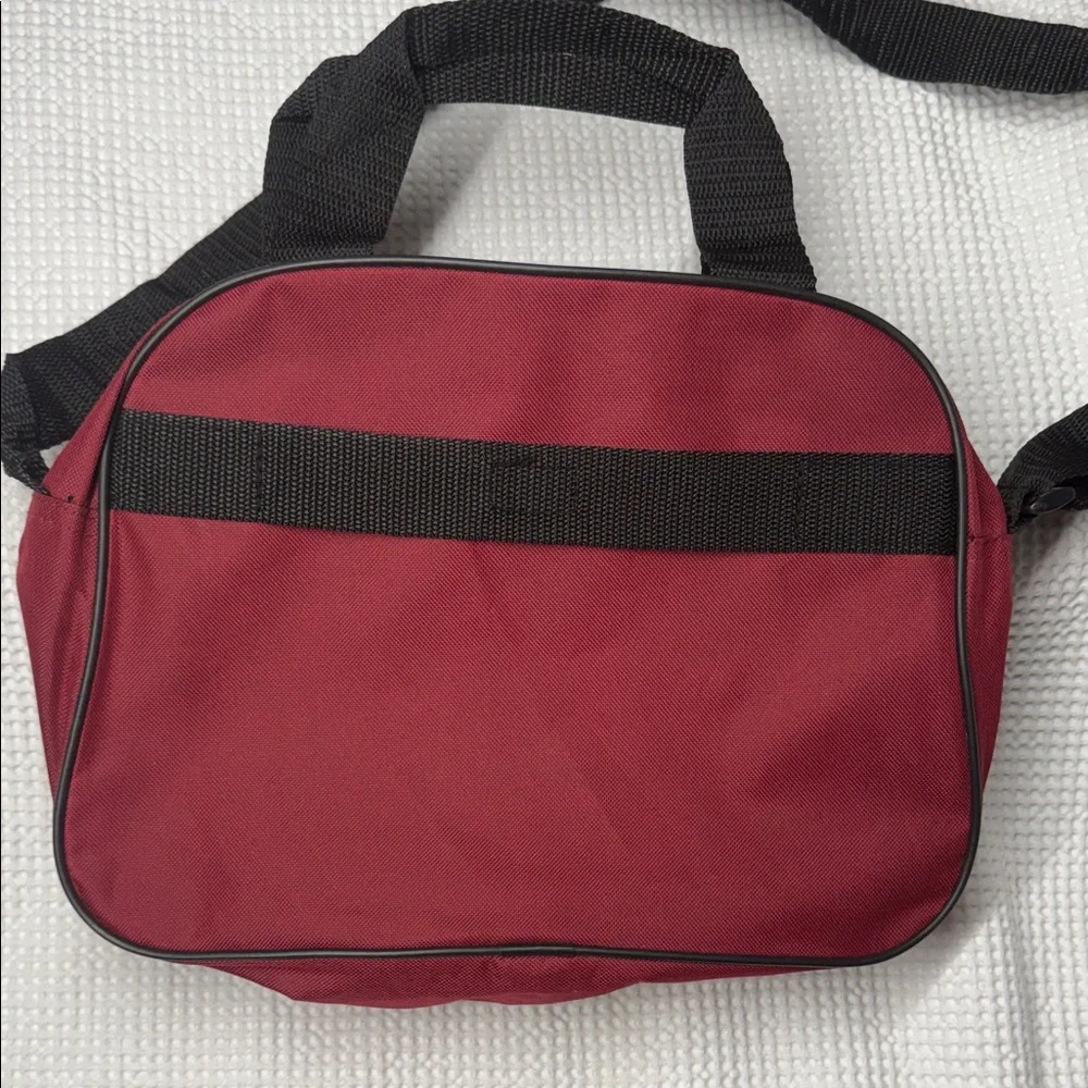 Tag Red and Black Laptop Messenger Bag with Shoulder Strap - 4x11x13